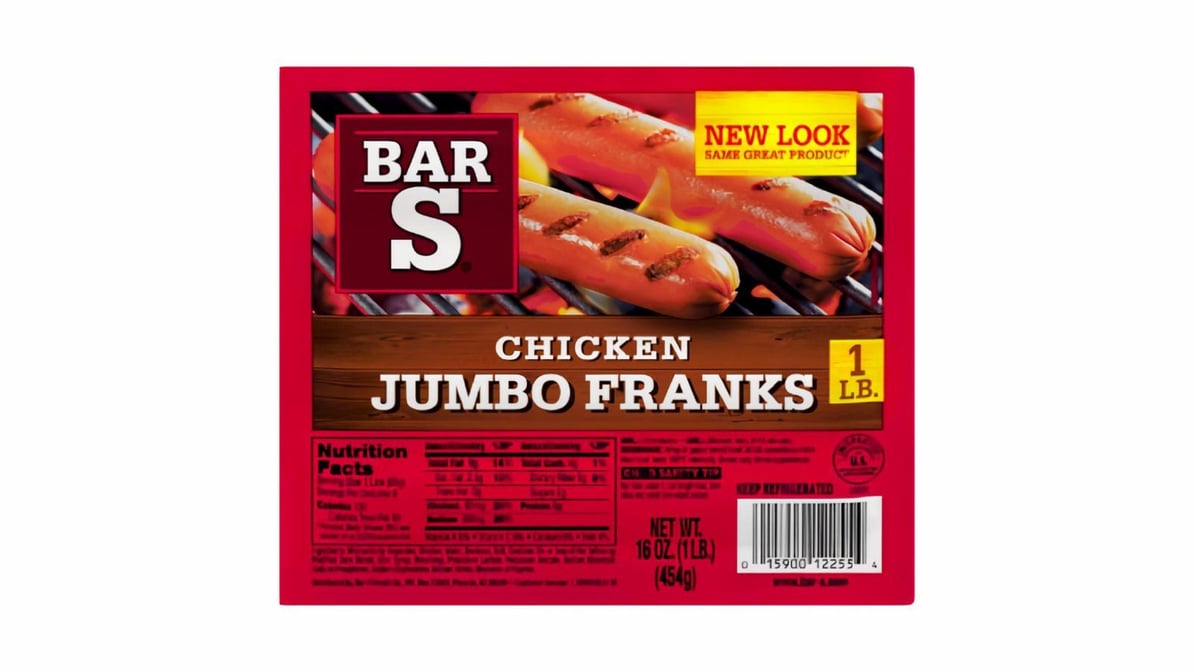 Bar S Chicken Franks Jumbo (16 oz)