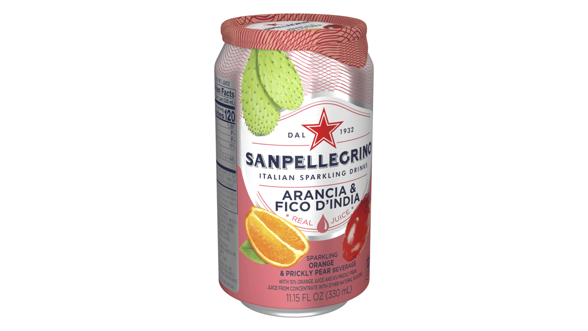Sanpellegrino Prickly Pear & Orange Italian Sparkling Drink Can (11.15 oz)
