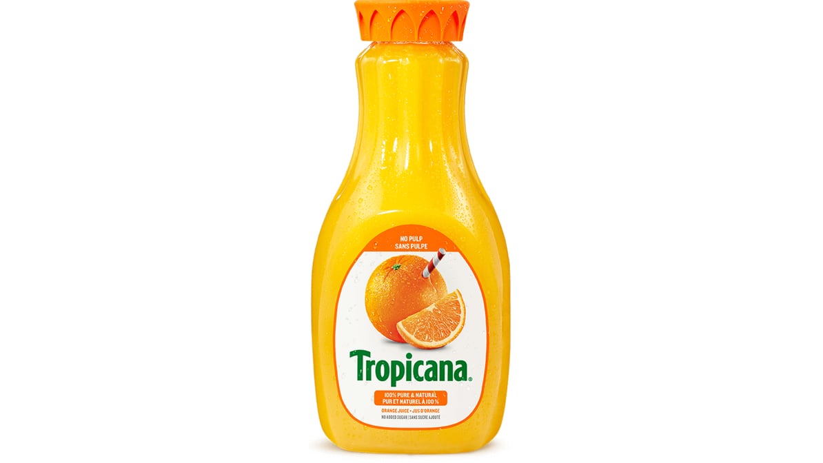 Tropicana Pure Premium No Pulp Orange Juice Bottle (12 oz)