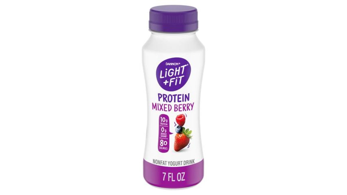 Dannon Light + Fit Protein Mixed Berry Nonfat Yogurt Drink Bottle (7 oz)