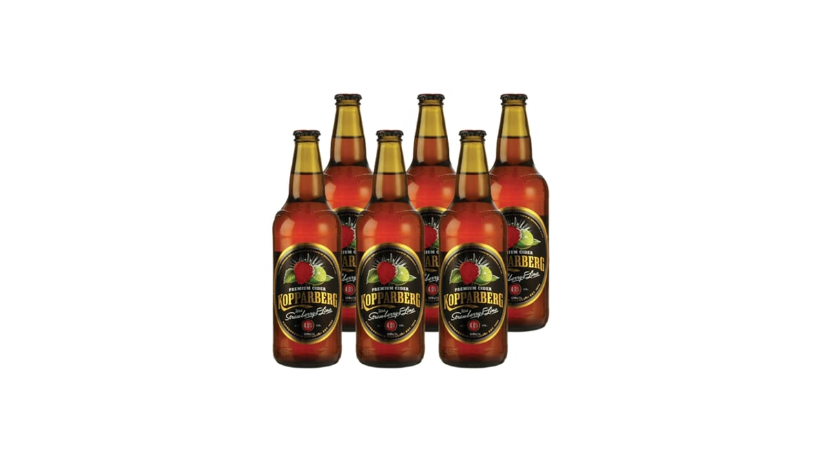 Kopparberg Strawberry Lime Cider Bottles (11 oz x 6 ct)