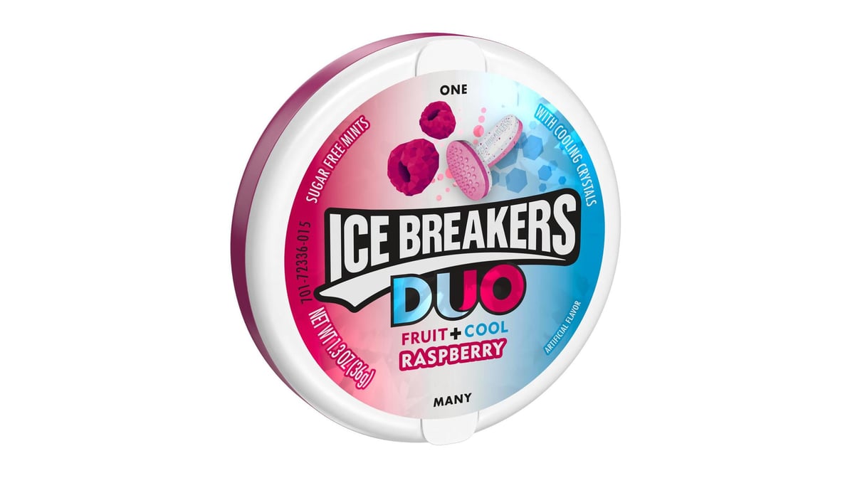 Ice Breakers Duo Sugar Free Raspberry Flavored Mints (1.3 oz)
