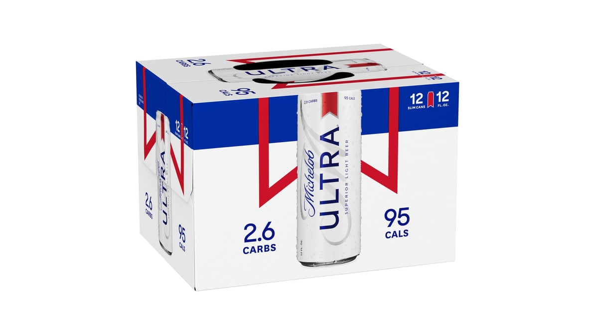 Michelob Ultra Superior Light Beer Cans (12 oz x 12 ct)