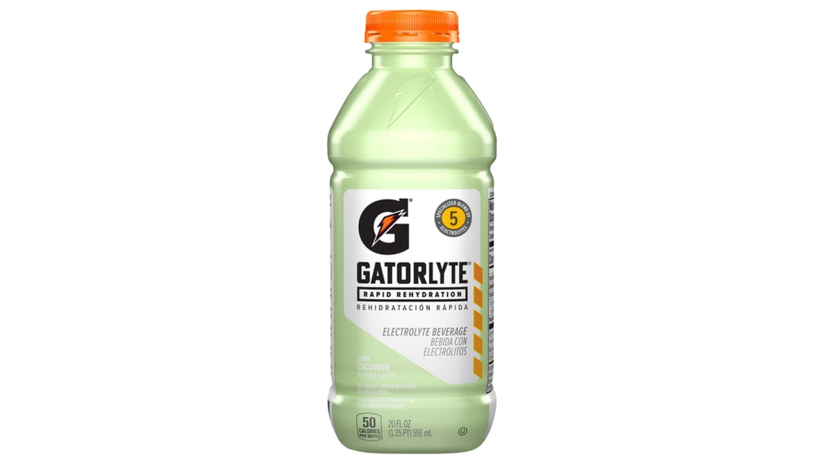 Gatorlyte Rapid Hydration Lime Cucumber Electrolyte Beverage (20 oz)