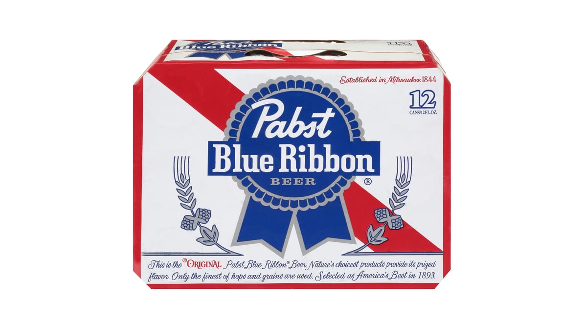 Pabst Blue Ribbon Beer Cans (12 oz x 12 ct)