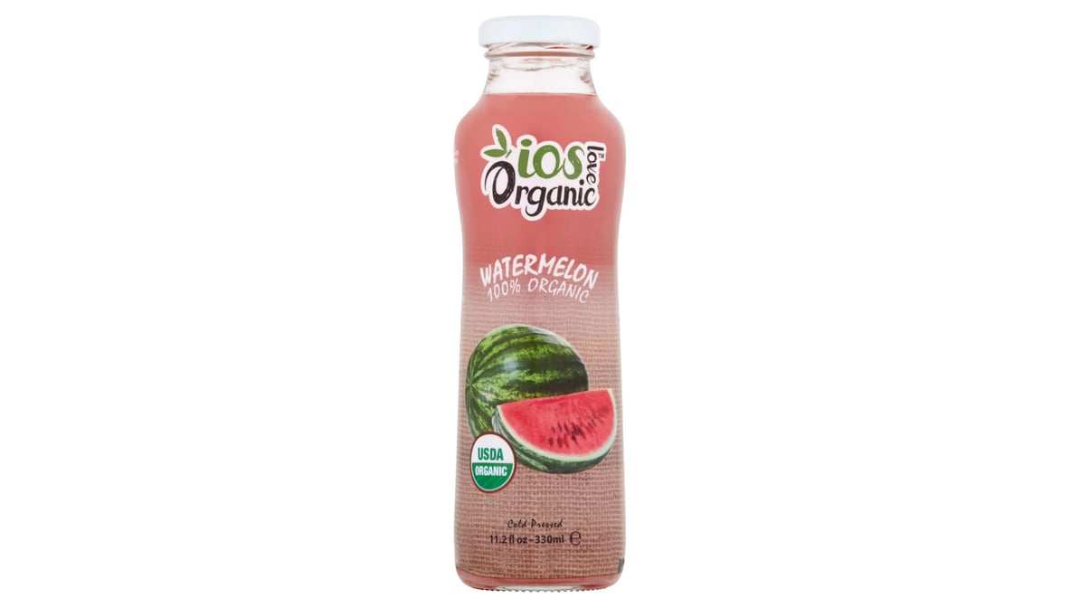 IOS Love Organic Cold Pressed Watermelon Juice Bottle (11.2 oz)