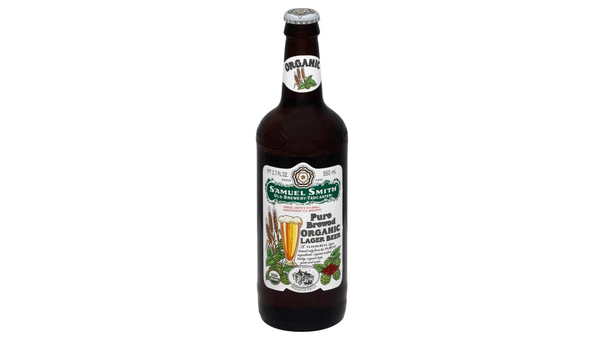 Samuel Smith's Pure Brewed Organic Lager Bottle (16.9 oz)