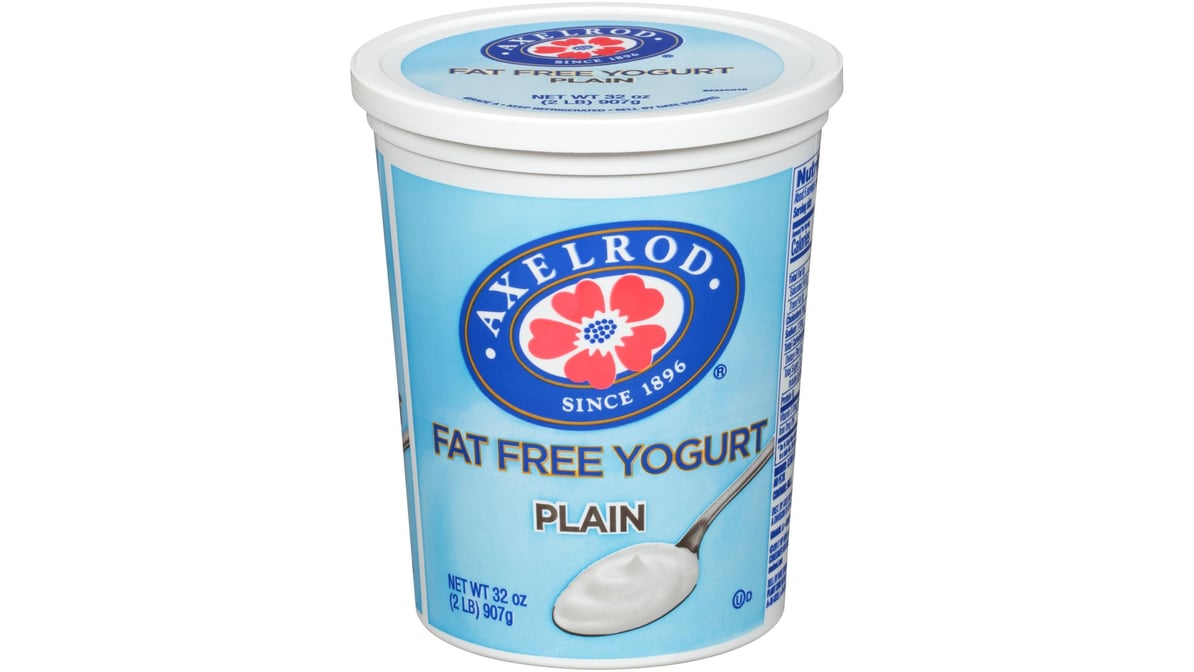 Axelrod Fat Free Yogurt Plain (32 oz)