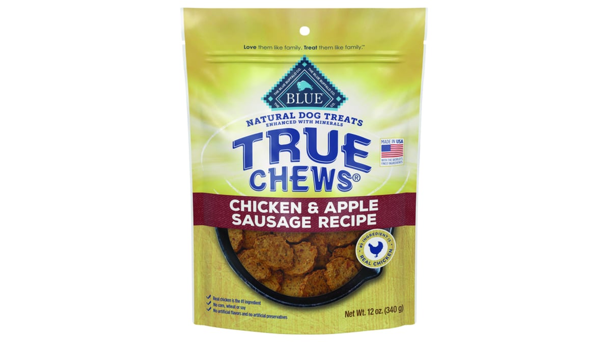 Blue Buffalo True Chews Premium Chicken & Apple Sausage Natural Dog Treats (12 oz)