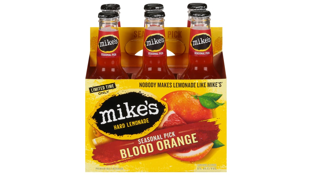 Mike's Hard Lemonade Seasonal Pick Blood Orange Malt Beverage Bottles (11.2 oz x 6 ct)