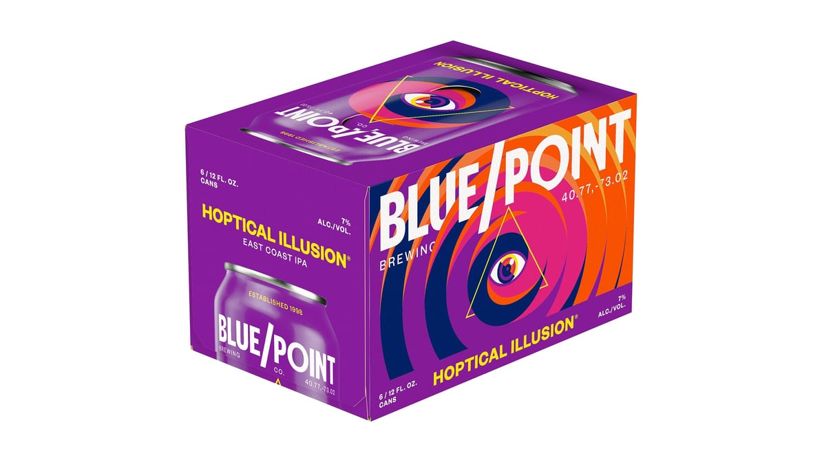 Blue Point Brewing Company Hoptical Illusion IPA Cans (12 oz x 6 ct)