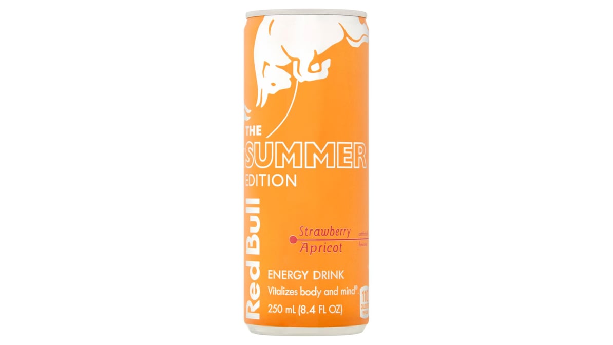 Red Bull The Summer Edition Strawberry Apricot Energy Drink Can (8.4 oz)