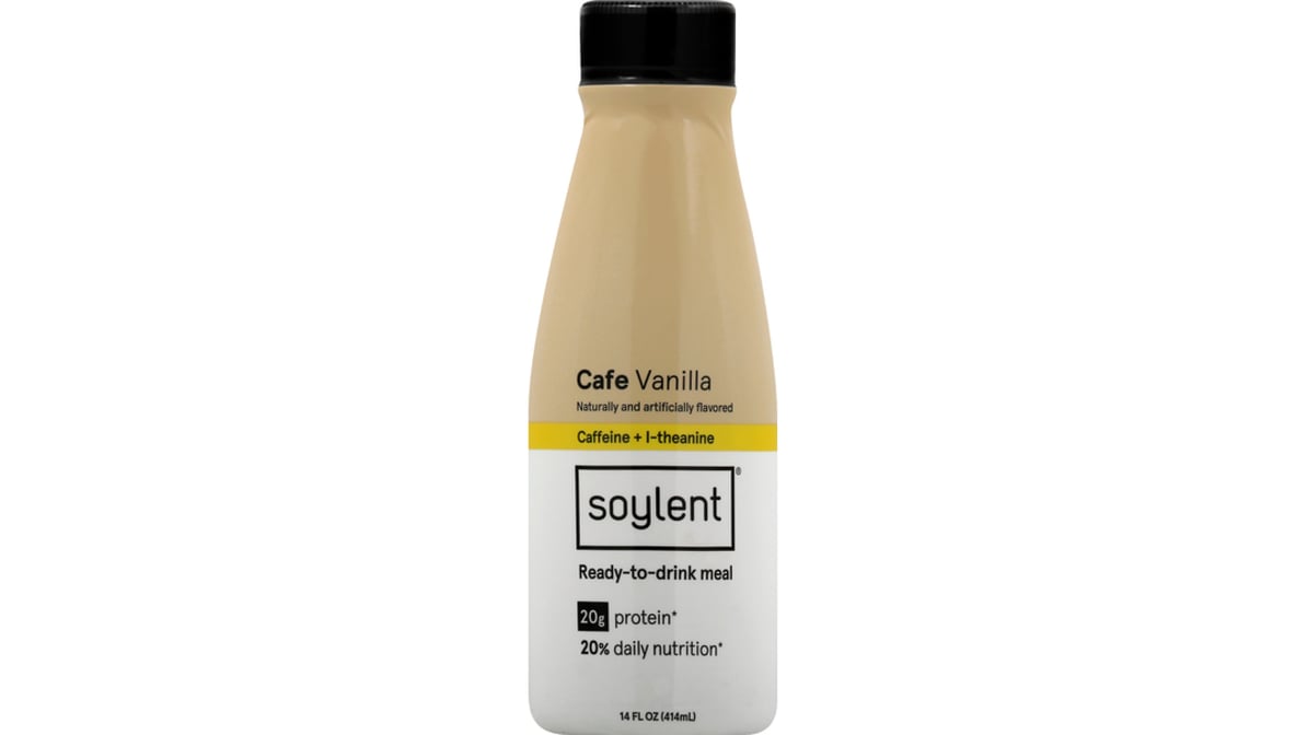 Soylent Cafe Vanilla Ready-to-Drink Complete Meal Drink with Coffee (14 oz)