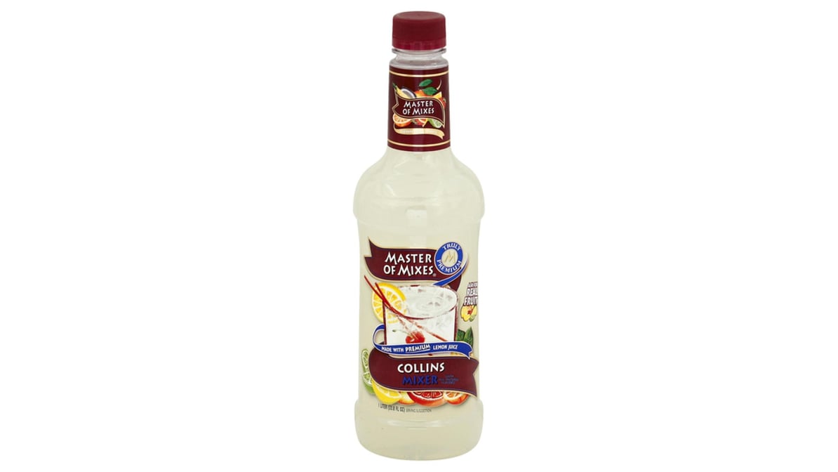 Master of Mixes Cocktail Mix Collins Mixer Bottle (33.8 oz)