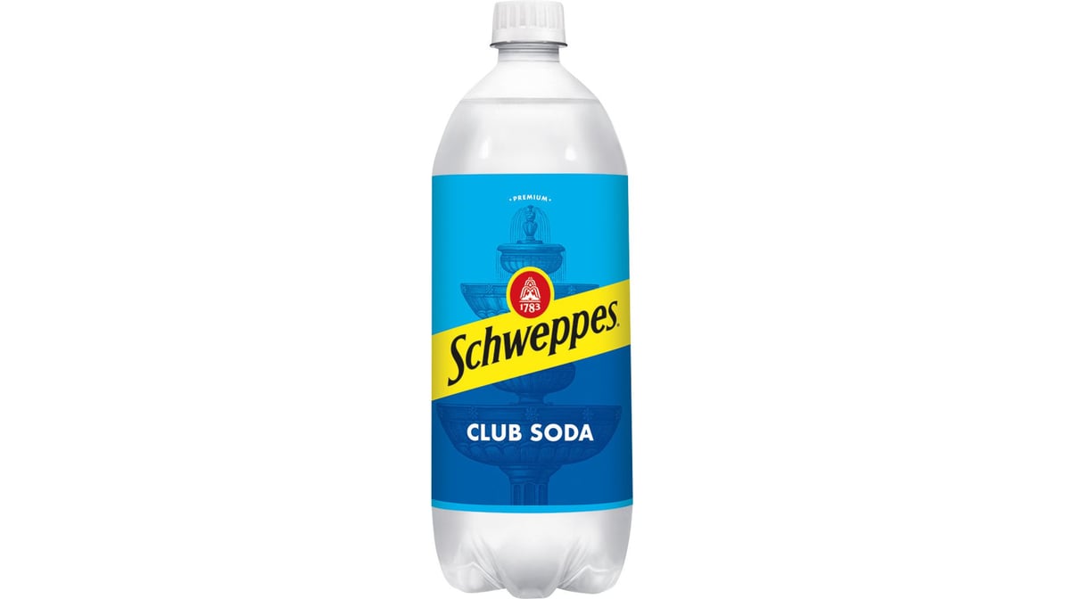 Schweppes Club Soda Bottle (1 L)