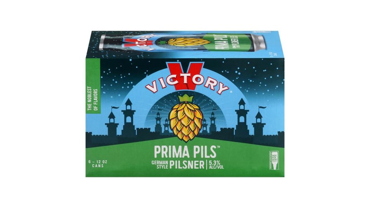 Victory Prima Pils Pilsner Cans (12 oz x 6 ct)