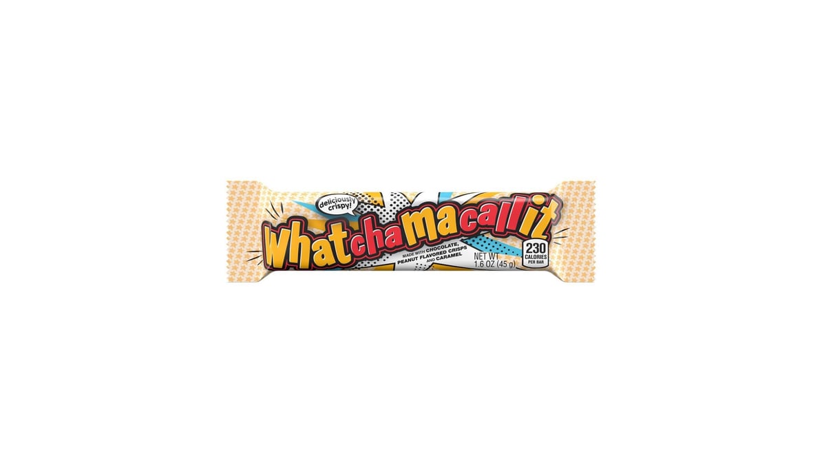 Whatchamacallit Peanut Flavored Crisps and Caramel Chocolate Candy Bar (1.6 oz)