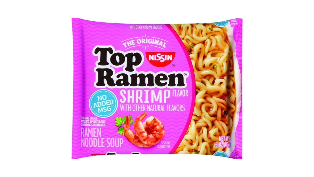 Nissin Top Shrimp Ramen Noodle Soup (3 oz)