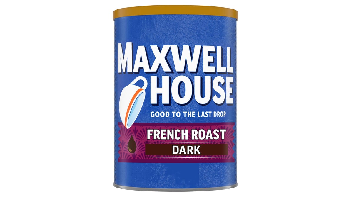 Maxwell House French Roast Dark Ground Coffee Beans (11 oz)