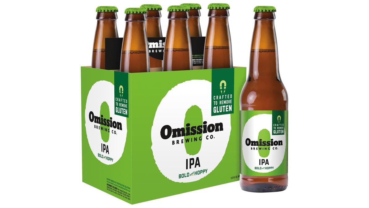 Omission Brewing Co. Gluten Free American IPA Bottles (12 oz x 6 ct)