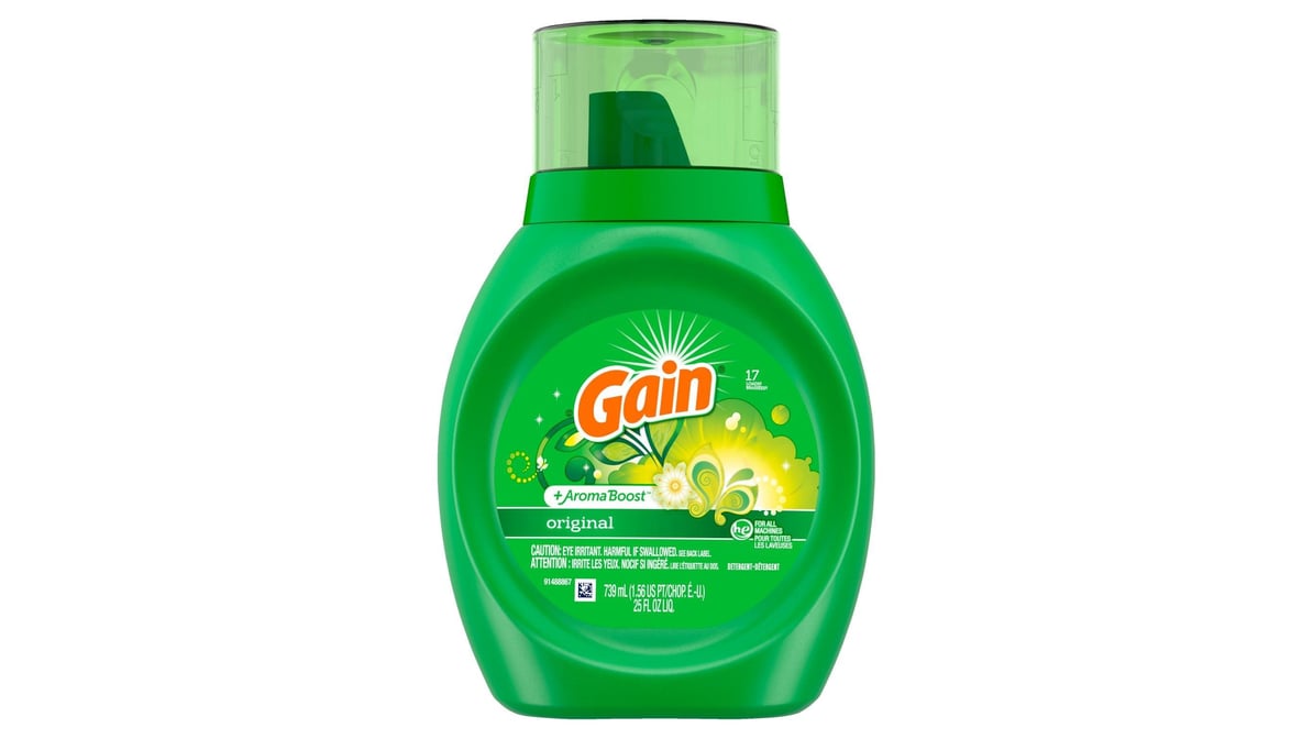 Gain + Aroma Boost Original Scent Liquid Detergent (25 oz)