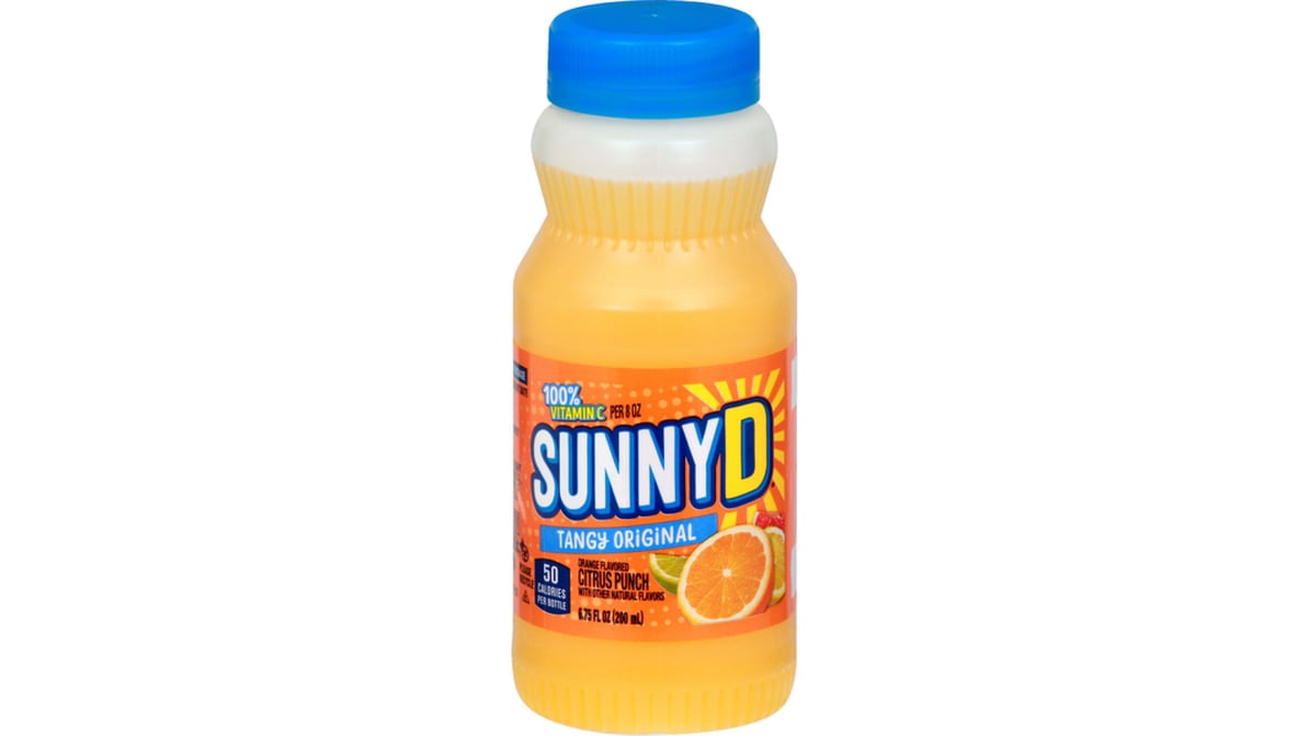 Sunny D 100% Vitamin C Juice Tangy Original (6.75 oz)