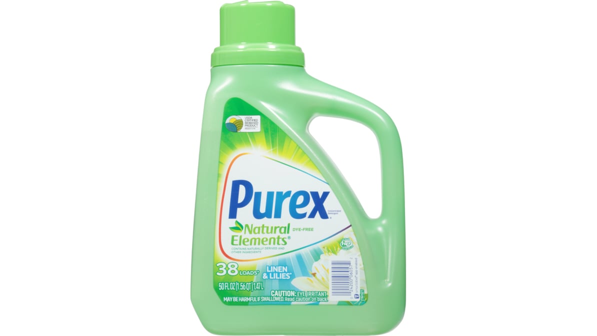 Purex Natural Elements Liquid Laundry Detergent Linen and Lilies (50 oz)