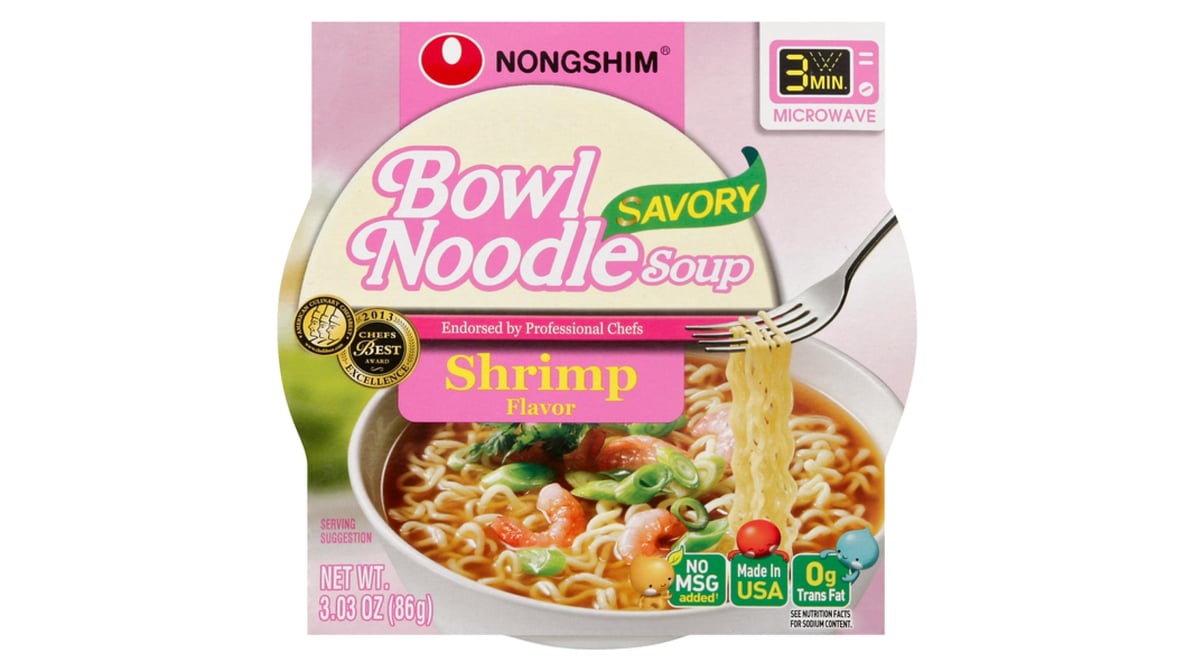 Nongshim Shrimp Noodle Soup Bowl (3.03 oz)