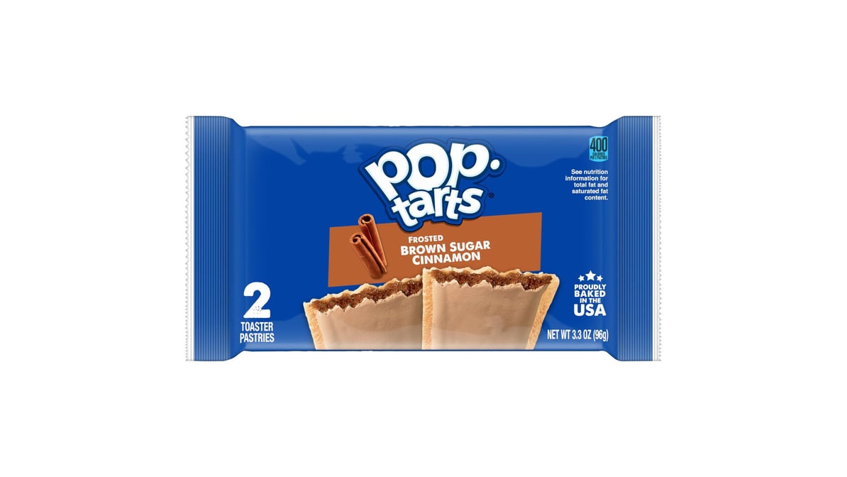 Kellog's Pop-Tarts Frosted Brown Sugar Cinnamon Breakfast Toaster Pastries (2 ct)