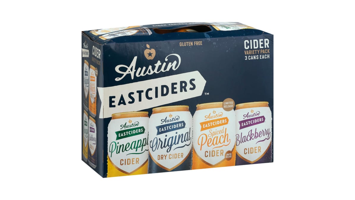 Austin Eastciders Dry Hard Cider Variety Pack Can (12 oz x 12 ct)