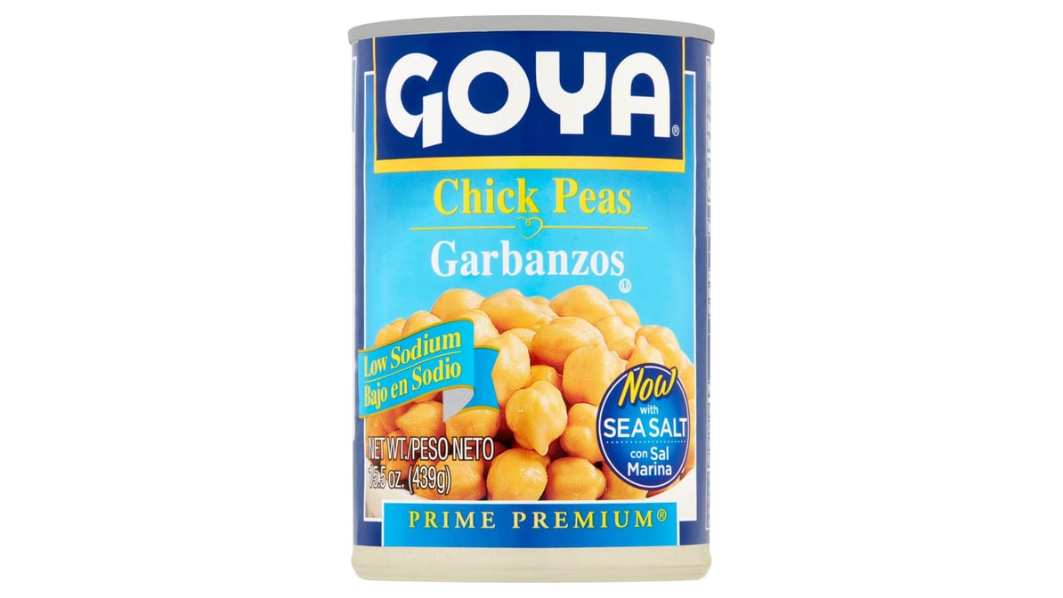 Goya Foods Prime Premium Low Sodium Chickpeas (15.5 oz)