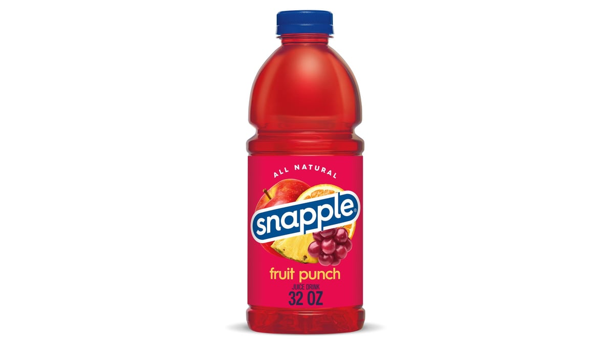 Snapple Fruit Punch Juice Drink Bottle (32 oz)