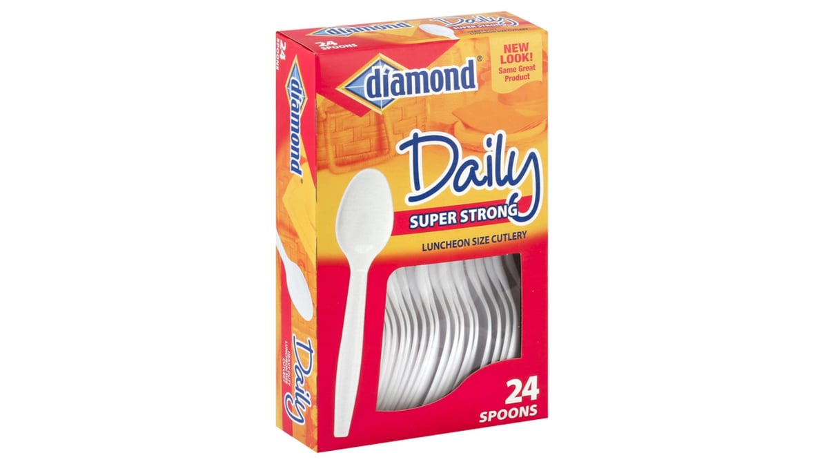 Diamond Super Strong Luncheon Size Spoon (24 ct)