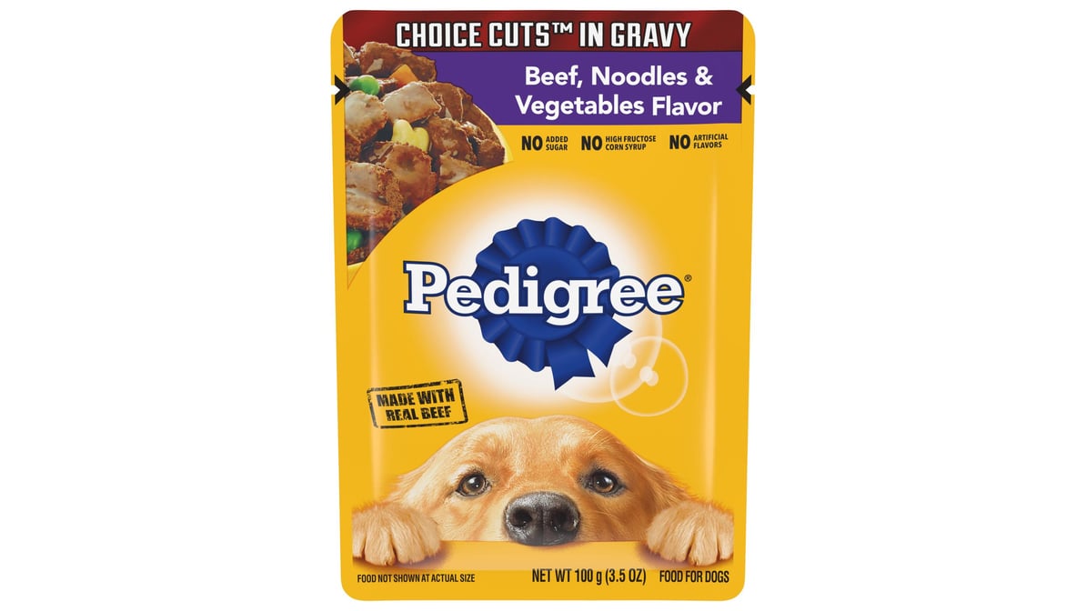 Pedigree Choice Cuts in Gravy Beef Noodles & Vegetables Flavor Wet Dog Food (3.5 oz)