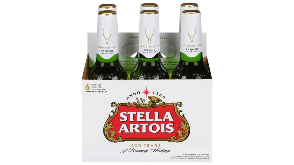 Stella Artois Pilsner Bottles (11.2 oz x 6 ct)