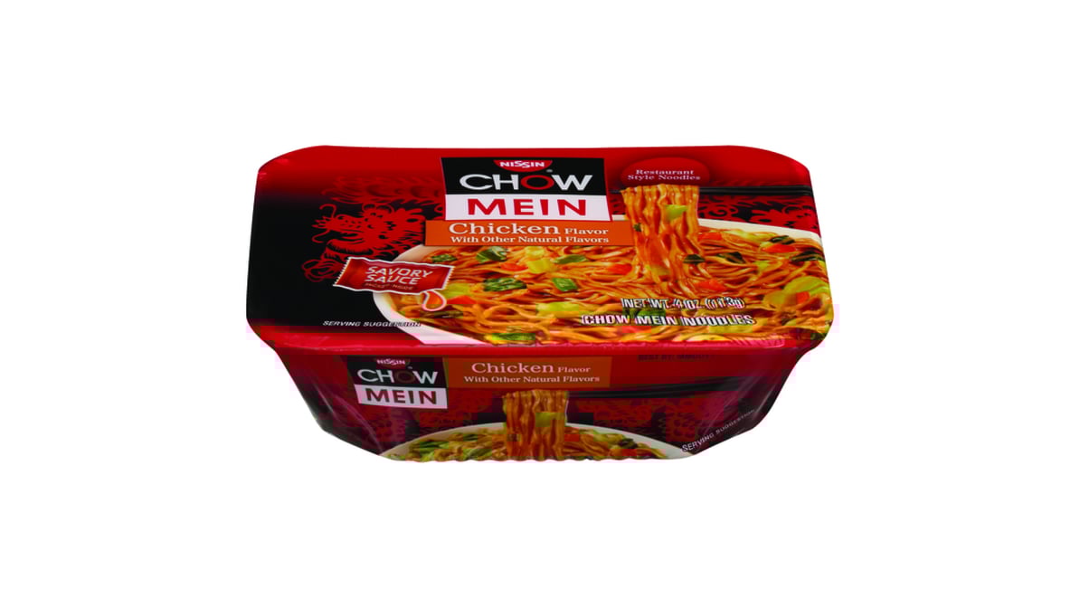 Nissin Chicken Flavor Chow Mein Noodles (4 oz)