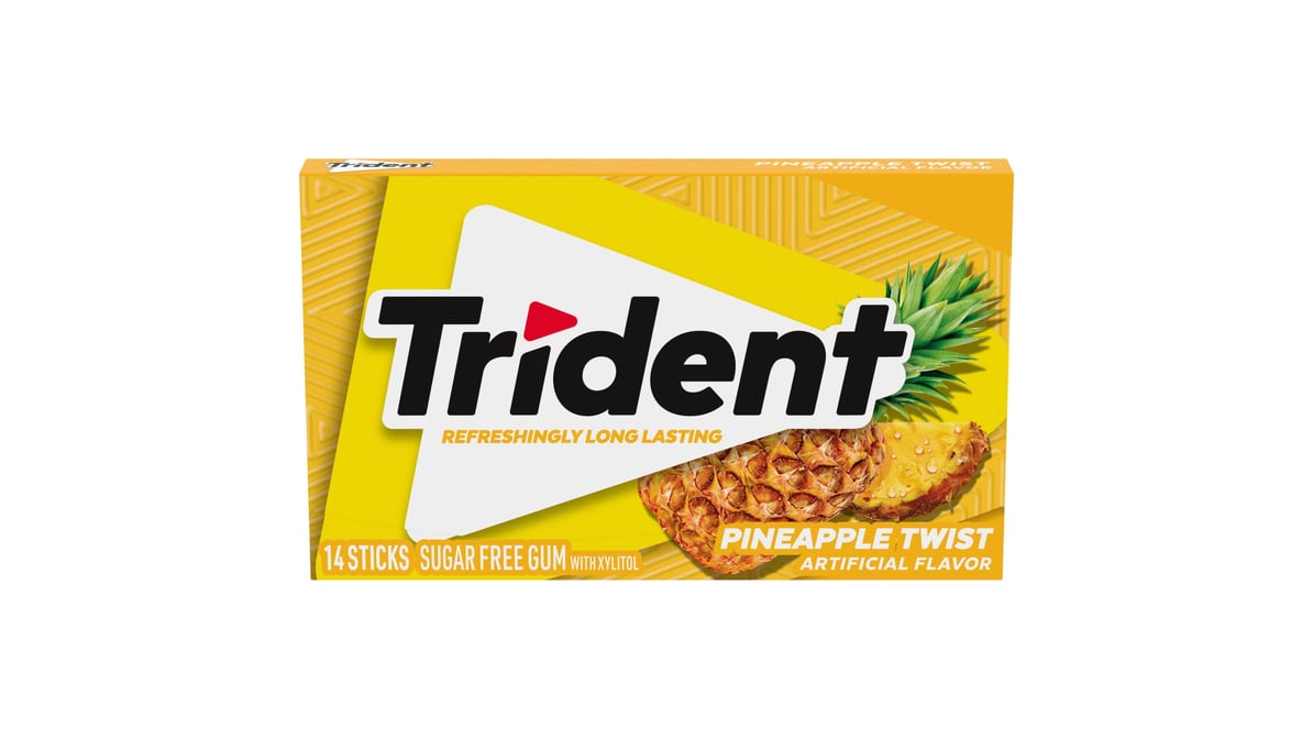Trident Sugar Free Pineapple Twist Gum (14 ct)