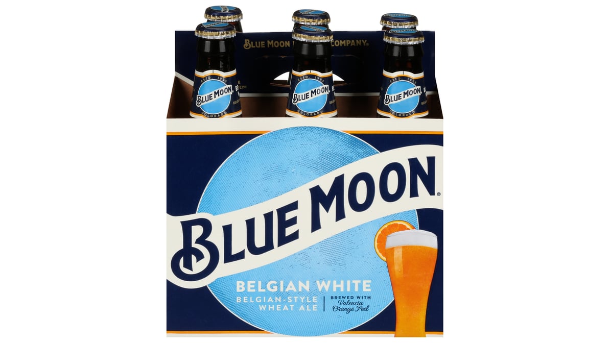 Blue Moon Belgian White Ale Bottles (12 oz x 6 ct)