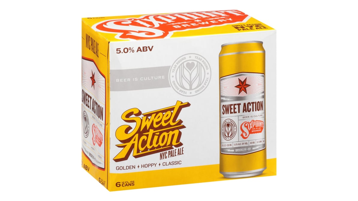 Sixpoint Sweet Action NYC Pale Ale Cans (12 oz x 6 ct)