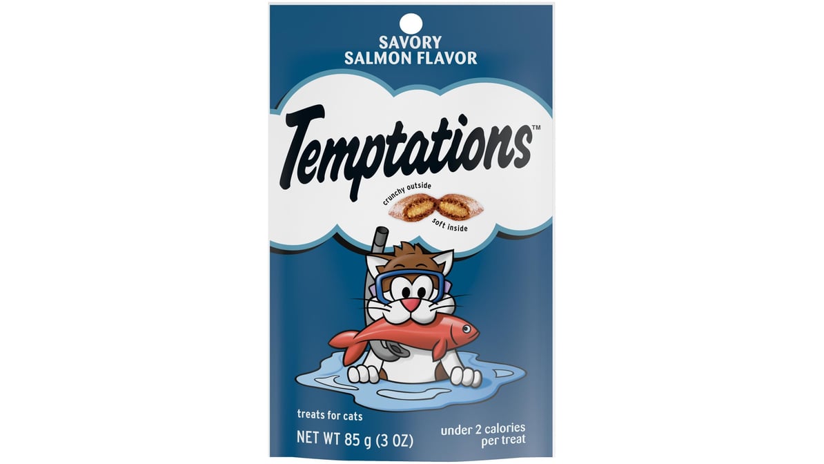 Temptations Savory Salmon Flavor Cat Treats (3 oz)