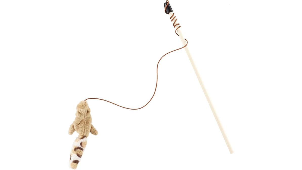 Ethical Pet Skinneeez Friend Teaser Wand Cat Toy with Catnip