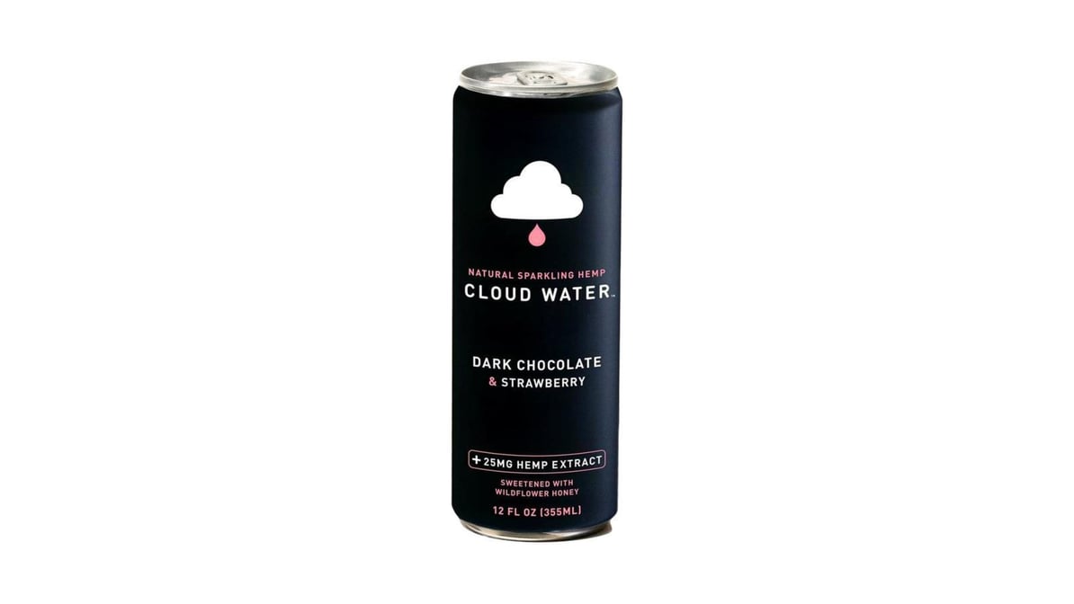 Cloud Water Sparkling Water Dark Chocolate & Strawberry (12 oz)
