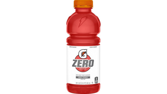 Gatorade Zero Fruit Punch Thirst Quencher Drink Bottle (20 oz)