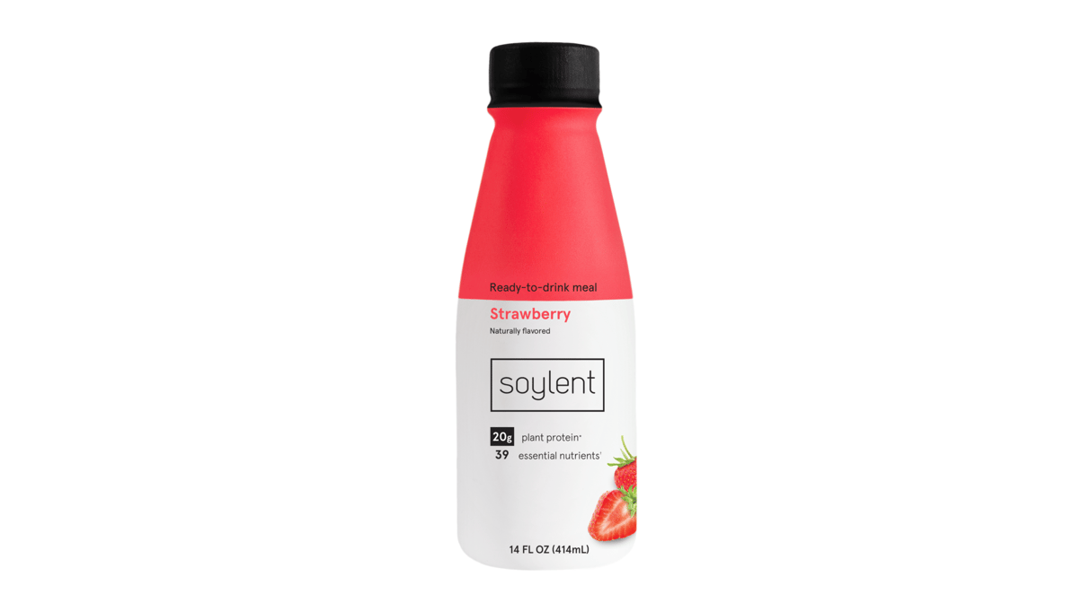 Soylent Strawberry Meal Relacement Drink (14 oz)