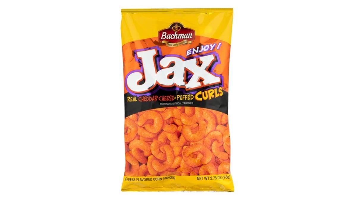 Bachman Jax Baked Real Cheddar Cheese Puffed Curls (3.5 oz)