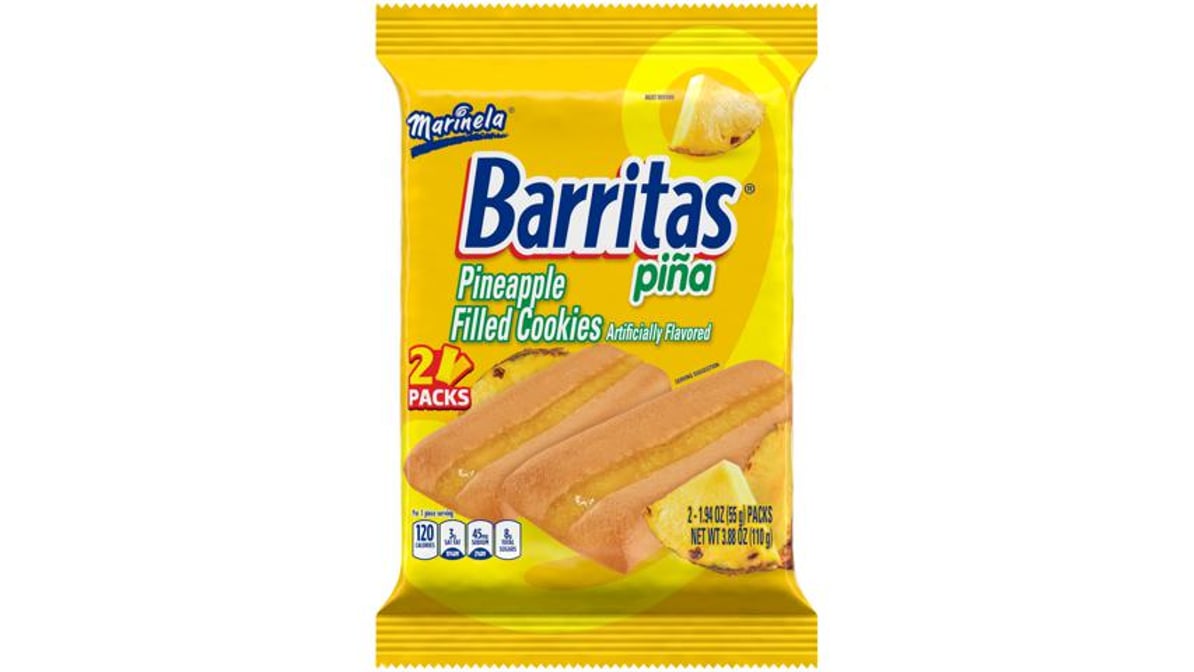 Marinela Barritas Cookies Pineapple Filled (1.94 oz x 2 ct)