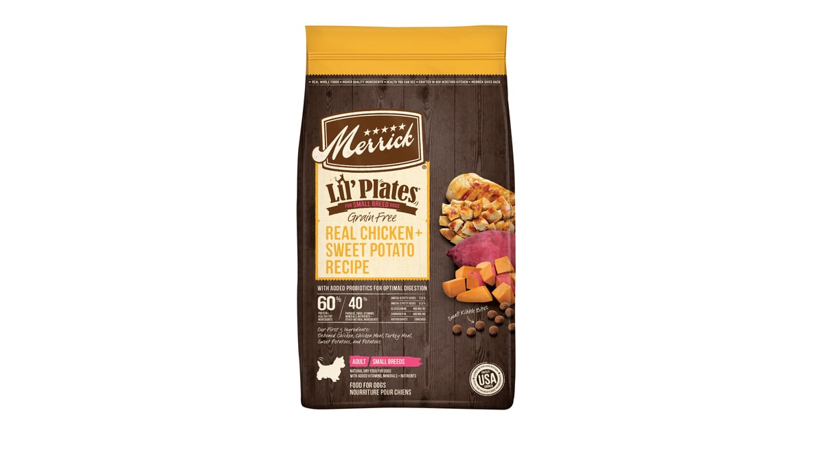 Merrick Pet Care Lil' Plates Grain Free Dog Food Real Chicken & Sweet Potato Recipe (12 lb)