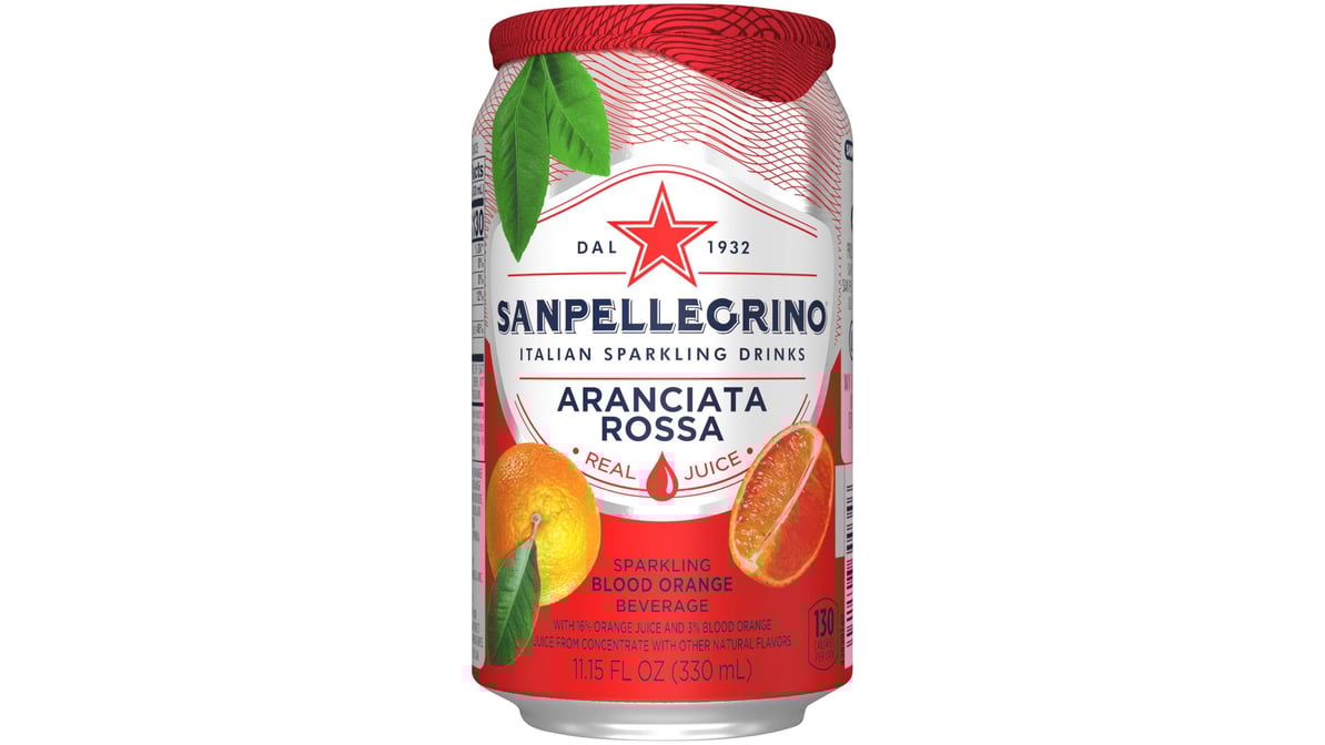 San Pellegrino Sparkling Fruit Beverages Aranciata Rossa/Blood Orange (11.15 oz)