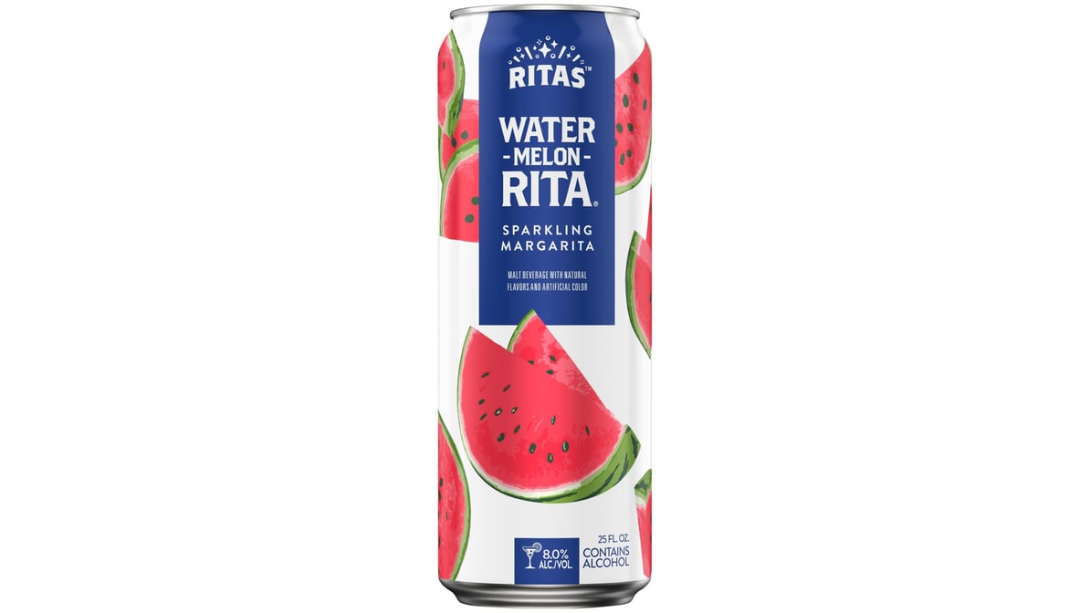 Ritas Sparkling Water Melon Rita Margarita Can (25 oz)