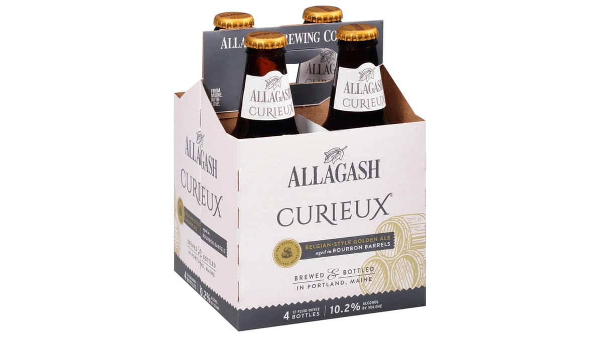 Allagash Brewing Company Belgian Style Curieux Golden Ale Bottle (12 oz x 4 ct)